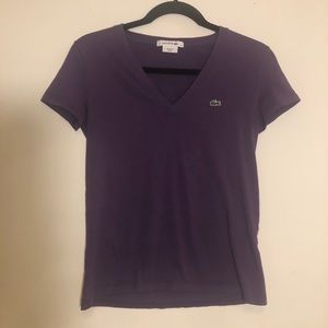 Lacoste Purple Short Sleeve T-Shirt